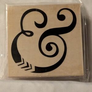 Artistic Black & Tan Home Design Stamp